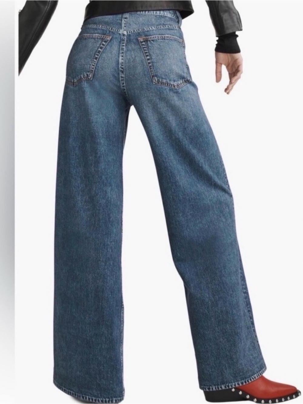 rag & bone Miramar Sofie Ankle Wide Leg Jeans in Kimber - size 24 - Picture 3 of 9